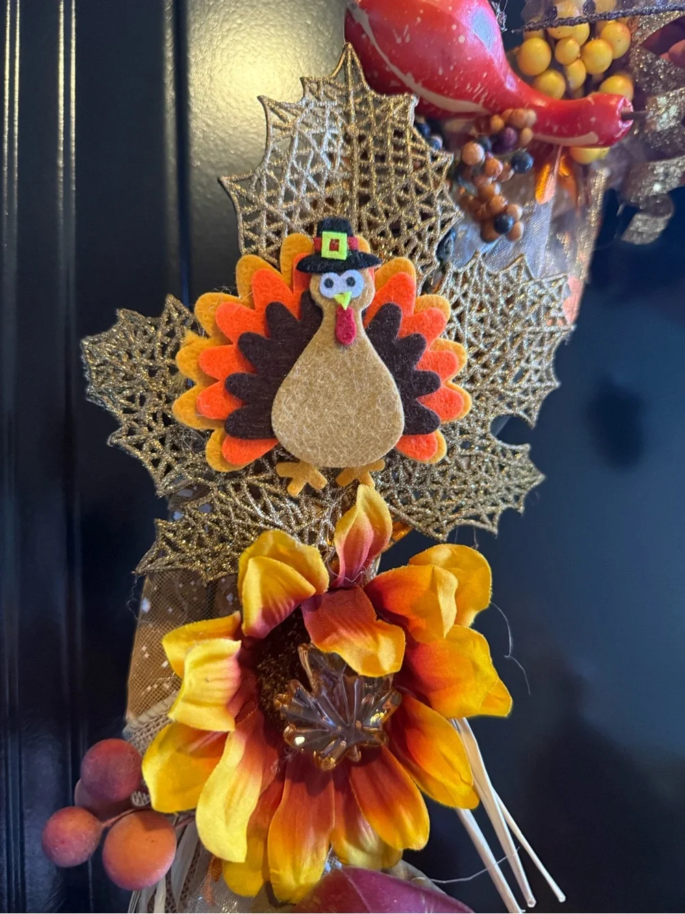 Cute Fall Thanksgiving Wreath 22” + Two Wreath Storage Bags